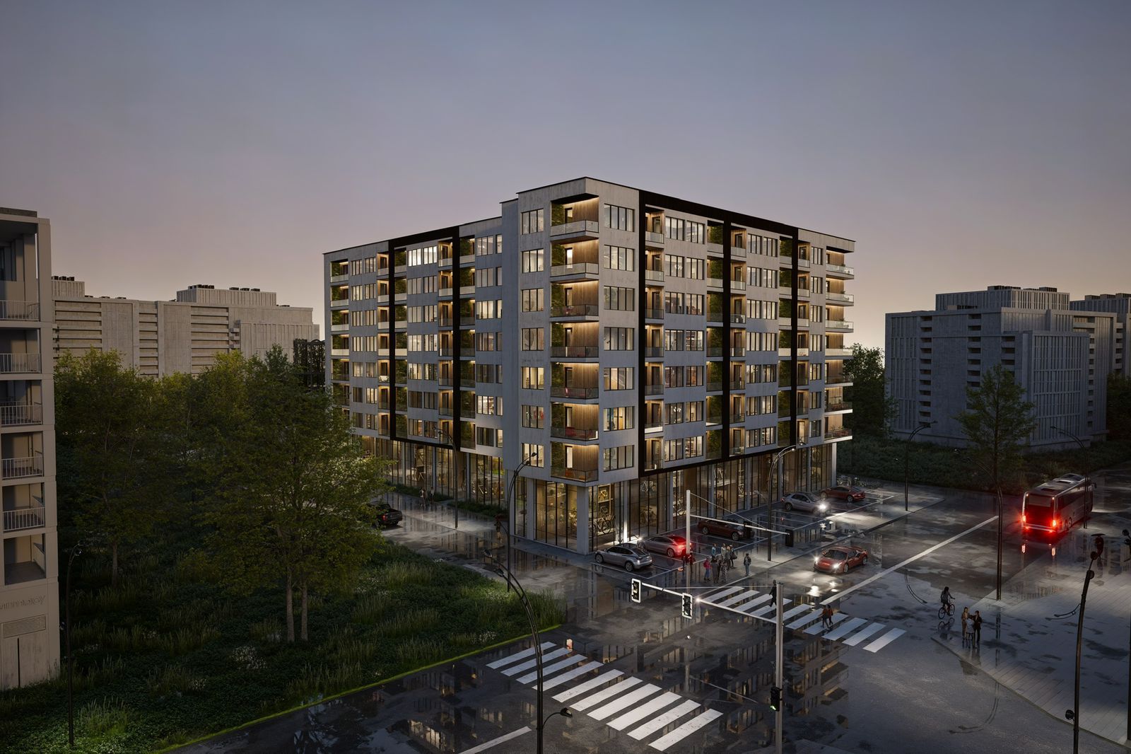 View from the intersection of Pridon Khalvashi Avenue